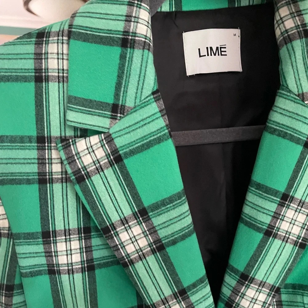 LiME - bottle green woman’s blazer jacket- size M - Picture 8 of 13